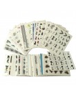 50 arkuszy Nail Art Transfer wody naklejki mieszane wzory pięknym kwiatem znak wodny na naklejki do paznokci tipsów okłady narzę