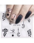 1 sztuk woda paznokci naklejka i naklejki kwiat drzewo liściaste zielony prosty letni suwak do Manicure Nail Art Watermark porad