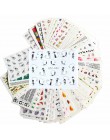 50 arkuszy Nail Art Transfer wody naklejki mieszane wzory pięknym kwiatem znak wodny na naklejki do paznokci tipsów okłady narzę