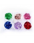 RIKONKA złoty srebrny czerwony Colorul Nail Art folia papierowa nieregularna aluminiowa naklejka do paznokci Manicure brokatowy 