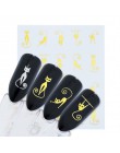 1 arkusze złoty zamek 3d wzory naklejki do paznokci naklejki narzędzia do dekoracji do Manicure DIY tipsy akcesoria mody LAXF602