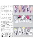 Geometryczne naklejki do paznokci woda linia Dreamcacher serce księżyc paznokci Disign woda naklejki do paznokci DIY paznokcie l