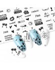 36 sztuk zestaw naklejek do paznokci zmieszany z kwiatowym, geometrycznym wzorem seksowna dziewczyna Nail Art woda kalkomanie tr