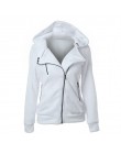 2019 moda bluzy bluzy damskie bluzy z długim rękawem kurtki bluza z kapturem na zamek błyskawiczny Jumper płaszcz znosić bluzy h