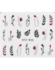 1 sztuk woda paznokci naklejka i naklejki kwiat drzewo liściaste zielony prosty lato DIY suwak do Manicure Nail Art Watermark Ma