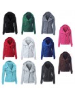 2019 moda bluzy bluzy damskie bluzy z długim rękawem kurtki bluza z kapturem na zamek błyskawiczny Jumper płaszcz znosić bluzy h