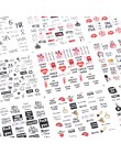 12 sztuk rosyjskie litery naklejki do paznokci naklejki wodne seksowna dziewczyna Transfer suwak Nail Art manicure z efektem tat