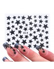 1 sztuk 3D paznokci suwak naklejki z gwiazdkami brokat błyszcząca dekoracja naklejka DIY transferu klej kolorowy lakier do pazno