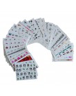 50 arkuszy Nail Art Transfer wody naklejki mieszane wzory pięknym kwiatem znak wodny na naklejki do paznokci tipsów okłady narzę