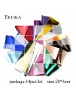 ERUIKA 14 sztuk Charm folie do paznokci holograficzne folie transferowe okłady naklejki naklejki Starry Paper Manicure zestaw do