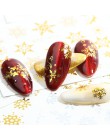 16 sztuk/zestaw zima Xmas naklejki na paznokcie złoto srebro boże narodzenie śnieżynka woda Transfer naklejka suwak Manicure dek