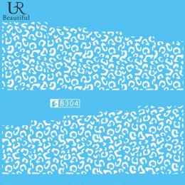 1 arkusz czarny/biały Leopard Nail Art Transfer wody naklejki kalkomanie piękno pełne okłady Manicure dekoracje akcesoria zrób t
