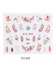 1 sztuk woda paznokci naklejka i naklejki kwiat drzewo liściaste zielony prosty letni suwak do Manicure Nail Art Watermark porad