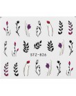 1 sztuk woda paznokci naklejka i naklejki kwiat drzewo liściaste zielony prosty lato DIY suwak do Manicure Nail Art Watermark Ma
