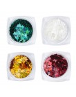 RIKONKA złoty srebrny czerwony Colorul Nail Art folia papierowa nieregularna aluminiowa naklejka do paznokci Manicure brokatowy 