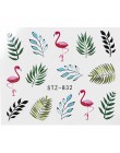 1 sztuk woda paznokci naklejka i naklejki kwiat drzewo liściaste zielony prosty lato DIY suwak do Manicure Nail Art Watermark Ma
