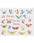 1 sztuk woda paznokci naklejka i naklejki kwiat drzewo liściaste zielony prosty lato DIY suwak do Manicure Nail Art Watermark Ma