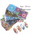 ERUIKA 14 sztuk Charm folie do paznokci holograficzne folie transferowe okłady naklejki naklejki Starry Paper Manicure zestaw do