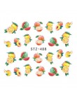 1 sztuk truskawkowe letnie owoce picie naklejki na paznokcie Manicure Nail artystyczny design woda Transfer Watermark Beauty kal