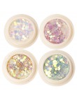 RIKONKA złoty srebrny czerwony Colorul Nail Art folia papierowa nieregularna aluminiowa naklejka do paznokci Manicure brokatowy 