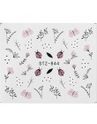 1 sztuk woda paznokci naklejka i naklejki kwiat drzewo liściaste zielony prosty lato DIY suwak do Manicure Nail Art Watermark Ma