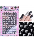 1 arkusz tłoczone 3D naklejki do paznokci kwitnący kwiat 3D naklejki do paznokci naklejki samoprzylepne Manicure dekoracja do ar