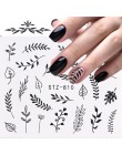 1 sztuk naklejki transferu wody paznokci liniowy kwiat wzór paznokci dekoracje artystyczne suwak do paznokci Manicure Watermark 