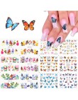12 sztuk rosyjskie litery naklejki do paznokci naklejki wodne seksowna dziewczyna Transfer suwak Nail Art manicure z efektem tat