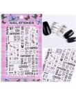 1 arkusz tłoczone 3D naklejki do paznokci kwitnący kwiat 3D naklejki do paznokci naklejki samoprzylepne Manicure dekoracja do ar