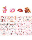 12 sztuk rosyjskie litery naklejki do paznokci naklejki wodne seksowna dziewczyna Transfer suwak Nail Art manicure z efektem tat