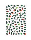 1 sztuk woda paznokci naklejka i naklejki kwiat drzewo liściaste zielony prosty lato DIY suwak do Manicure Nail Art Watermark Ma
