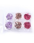 RIKONKA złoty srebrny czerwony Colorul Nail Art folia papierowa nieregularna aluminiowa naklejka do paznokci Manicure brokatowy 