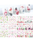 12 sztuk rosyjskie litery naklejki do paznokci naklejki wodne seksowna dziewczyna Transfer suwak Nail Art manicure z efektem tat