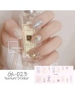 1 arkusz Glitter Series Powder cekiny moda naklejki do paznokci kolekcja lakier do paznokci DIY paski okłady na imprezę wystrój