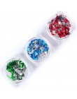 RIKONKA złoty srebrny czerwony Colorul Nail Art folia papierowa nieregularna aluminiowa naklejka do paznokci Manicure brokatowy 
