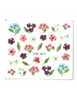 1 sztuk woda paznokci naklejka i naklejki kwiat drzewo liściaste zielony prosty lato DIY suwak do Manicure Nail Art Watermark Ma