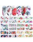 12 sztuk rosyjskie litery naklejki do paznokci naklejki wodne seksowna dziewczyna Transfer suwak Nail Art manicure z efektem tat