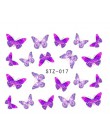 1 arkusze Hot Butterfly Bow wzory świecący gwóźdź Art Shinning Glitter Nail Art naklejki dekoracje Manicure narzędzia do tipsów 