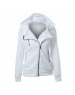 2019 moda bluzy bluzy damskie bluzy z długim rękawem kurtki bluza z kapturem na zamek błyskawiczny Jumper płaszcz znosić bluzy h