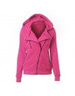 2019 moda bluzy bluzy damskie bluzy z długim rękawem kurtki bluza z kapturem na zamek błyskawiczny Jumper płaszcz znosić bluzy h