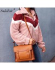 Nadafair Casual bluza polarowa damska 2019 Patchwork Zip Faux futro ponadgabarytowe zimowe puszyste bluzy damskie Plus Size swet