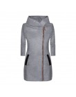 2019 moda bluzy bluzy damskie bluzy z długim rękawem kurtki bluza z kapturem na zamek błyskawiczny Jumper płaszcz znosić bluzy h