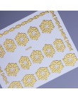 1 sztuk złota brązujący 3D naklejka do paznokci kwiat metaliczny wklej piękno paznokci dekoracje artystyczne Manicure Nails nakl