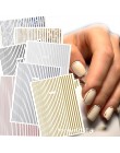 1 Pc naklejki do paznokci czarny/złoty/różowe złoto/srebrny blaszka taśma klej do ozdabiania paznokci DIY folia porady naklejka 
