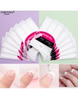 Lot 10 paczek formularz przewodnik naklejki porady projekt naklejka francuski Manicure Nail Art Fringe DIY Salon nowy szablon hu