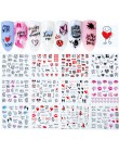 12 typ paznokci woda naklejka czarny Coloful abstrakcyjny obraz woda transfer naklejka do paznokci dekoracja do Manicure styl na
