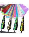 4 sztuk 6*8cm 3D do paznokci dekoracje artystyczne płomień naklejka do paznokci folia srebrny złoty projekty transferu wody nakl