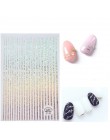 1 Pc naklejki do paznokci czarny/złoty/różowe złoto/srebrny blaszka taśma klej do ozdabiania paznokci DIY folia porady naklejka 