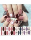 14 wskazówek/arkusz Beauty Nail Art naklejki pełna pokrywa naklejki okłady dekoracje DIY Manicure suwak winyle do paznokci gwoźd