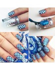 1Pc Hollow Out Nail Art porady DIY porady Transfer naklejki akcesoria porady francuskie Manicure dekoracyjna naklejka